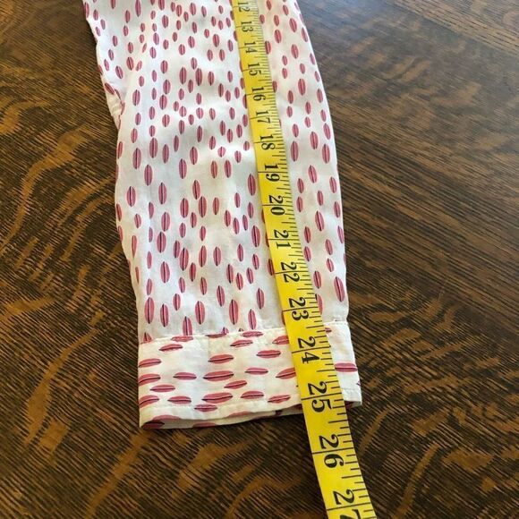 Tommy Hilfiger White Tunic Top with Geometric orange and Black Print - Picture 12 of 13